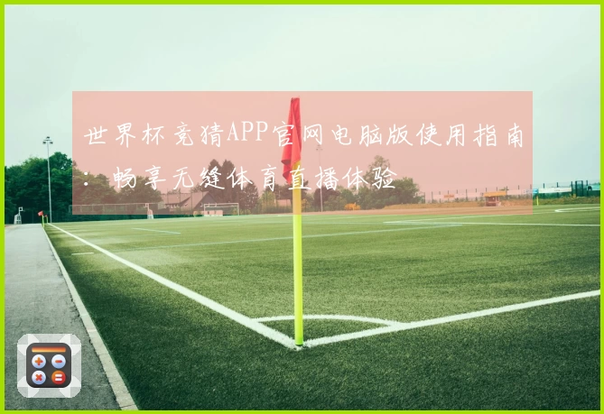 世界杯竞猜APP官网电脑版使用指南：畅享无缝体育直播体验
