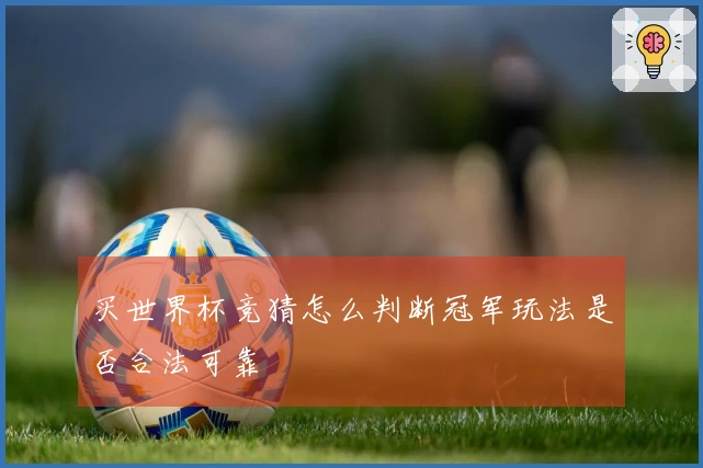 买世界杯竞猜怎么判断冠军玩法是否合法可靠